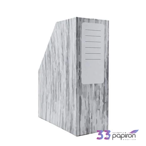 Iratpapucs karton 90mm Textil szürke