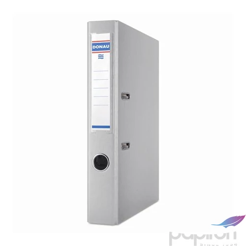 Iratrendező 50mm A4 Donau Prémium élvédős PP műanyag szürke Iratrendezés DONAU 3955001PL-13
