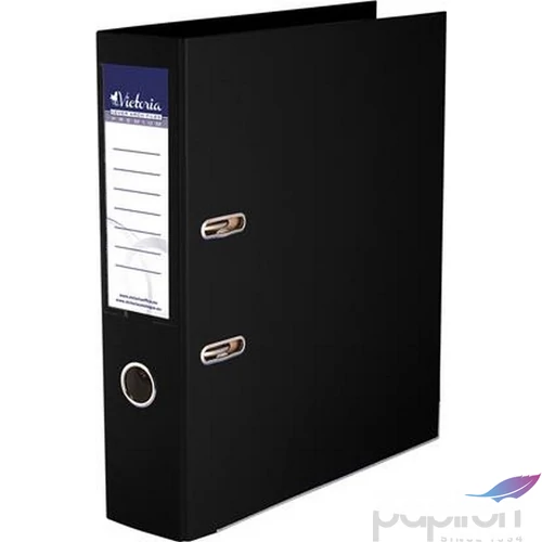 Iratrendező 50mm A4 Victoria Basic élvédős PP/karton fekete Iratrendezés Victoria 50BLACK