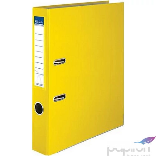 Iratrendező 50mm A4 Victoria Basic élvédős PP/karton sárga Iratrendezés Victoria 50YELLOW