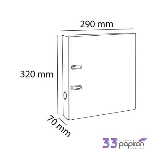 Iratrendező 70mm Exacompta A4, PVC, narancs