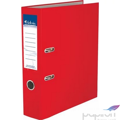 Iratrendező 75mm A4 Victoria Basic élvédő nélküli PP/karton piros Iratrendezés Victoria 75RED