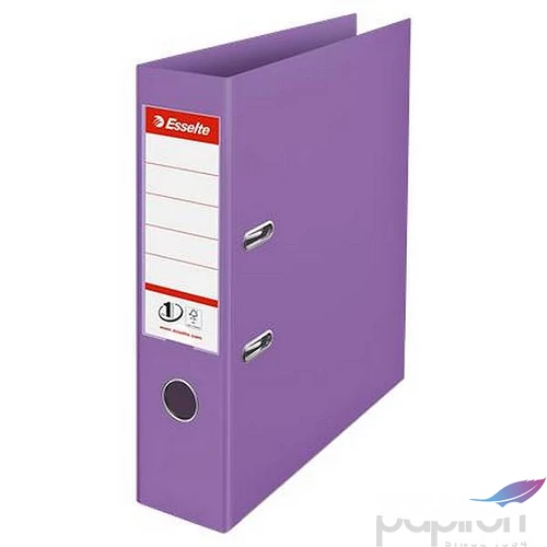 Iratrendező A4 Esselte 76mm,PP, élvédő sínnel Colour`Breeze levendula