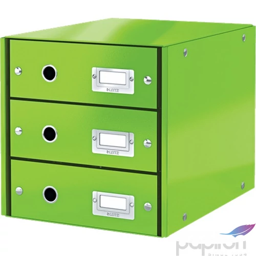 Irattároló 3 fiókos Leitz laminált karton, Click