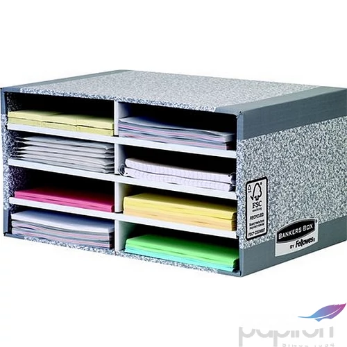 IrattároLó karton Fellowes BANKERS BOX® SYSTEM by 8 fiókos szürke Iratrendezés FELLOWES 08750EU
