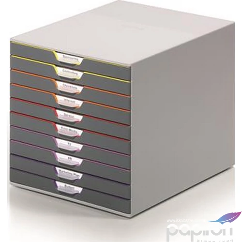 IrattároLó műanyag Durable Varicolor 10' 10 fiókos Iratrendezés DURABLE 761027