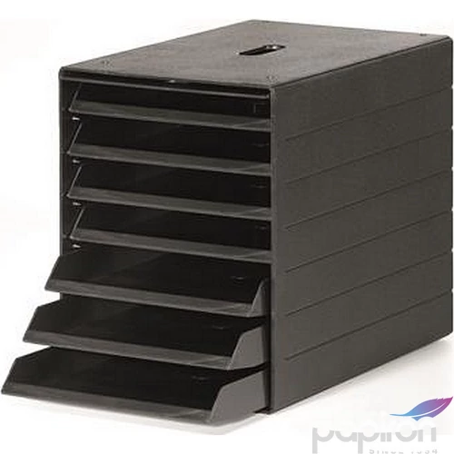 Irattároló műanyag 7 fiókos DURABLE Idealbox Plus antracit