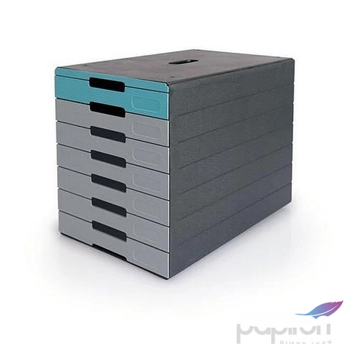 Irattároló műanyag 7fiókos DURABLE Idealbox pro 7 kék