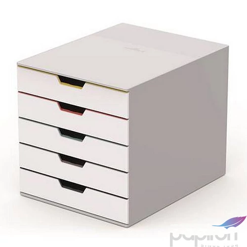 Irattároló műanyag Durable 5 fiókos Varicolor 5 fehér DB762526