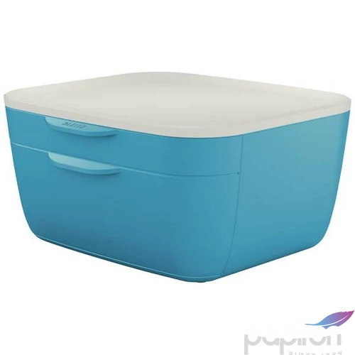 Irattároló műanyag Leitz 2 fiókos, Cosy, nyugodkék E53570061