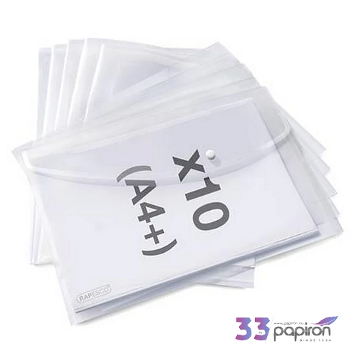 Irattartó tasak A4+ PP patentos RAPESCO Eco