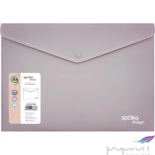 Irattartó tasak ReLeaf A5 PP SoftTouch lila 25x17cm 