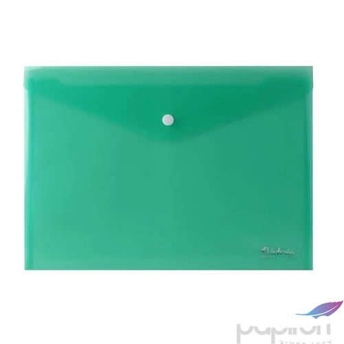 Irattartó tasak Victoria Offic A4, PP, patentos, zöld 