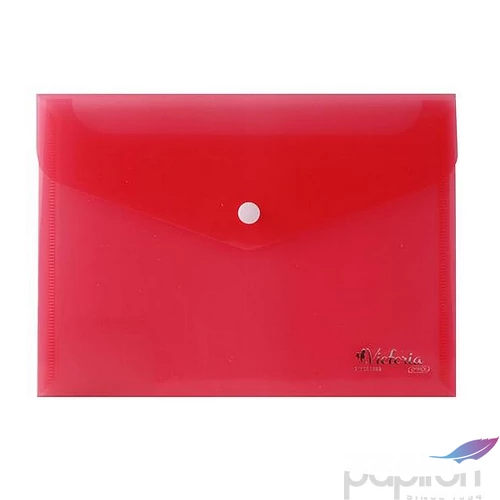 Irattartó tasak Victoria Offic A5, PP, patentos, piros 