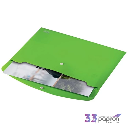 Irattasak A4 Leitz PP, patentos, Recycle, zöld E46780055