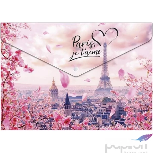 Irattasak A5 Panta Plast PP, patentos,180 mikron,Take me to Paris INP0410006956