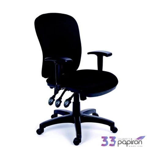 Irodai szék Comfort kárpit fekete lábkereszt fekete BBSZVV12