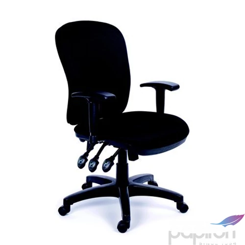 Irodai szék Comfort kárpit fekete lábkereszt fekete BBSZVV12