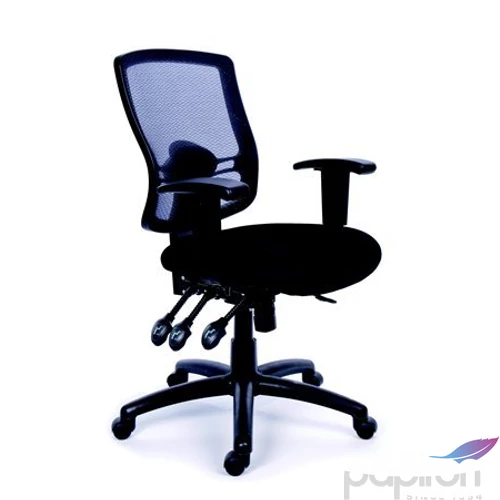 Irodai szék Creative kárpit fekete lábkereszt króm BBSZVV17