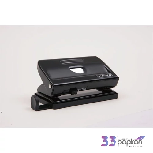 Lyukasztó Rapesco 810 kétlyukú 12lap fém fekete Irodai kisgépek RAPESCO PF810MB1