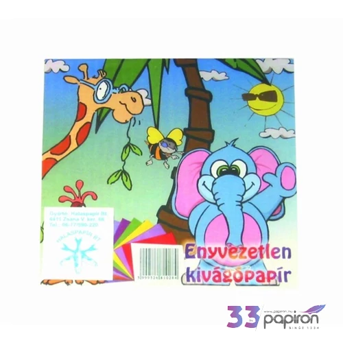 Kivágó lapok 15x15 enyvezetlen kivágó origámi lap iskolaszezonos termék