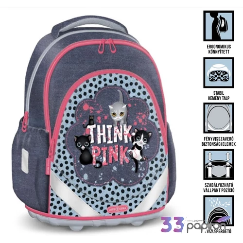 Ars Una 23 Think Pink iskolatáska anatómiai