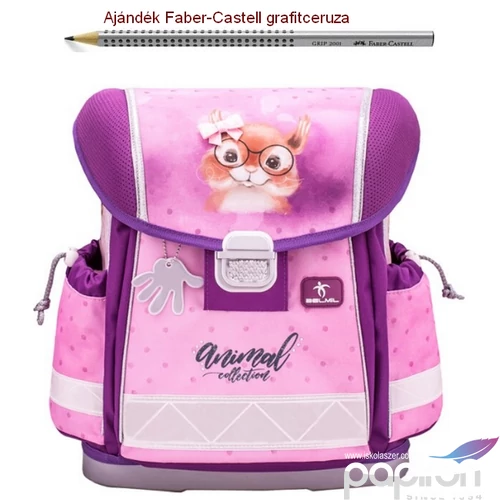 Iskolatáska Belmil ergonómikus 21' Classy Sweet Squirrel 403-13 36x32x19 kb. 19l - 900g