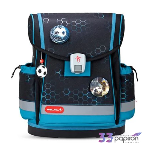 Iskolatáska Belmil ergonómikus Classy Plus Kick the Ball focilabdás BL40578AG5F