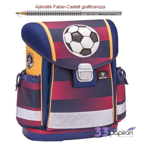 Iskolatáska Belmil ergonómikus Classy anatómiai hátizsák focis BL40313AG65F