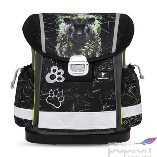 Iskolatáska Belmil ergonómikus Classy Black Panther 