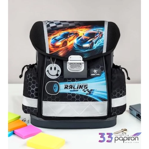 Iskolatáska Belmil ergonómikus Classy Race it versenyautós BL40313AG65F