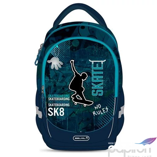 Iskolatáska Belmil ergonómikus Leisure Plus Skate BL338874F