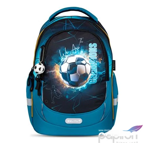 Iskolatáska Belmil ergonómikus Leisure Plus Fire Footbal BL338873F