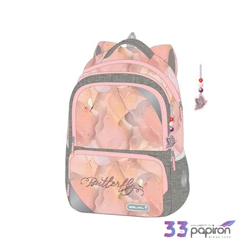 Iskolatáska Belmil ergonómikus Maxi Packspecial T-Shinning Butterfly BL33837T4L