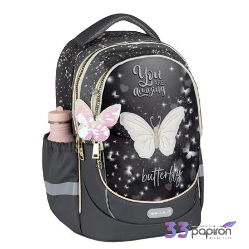 Belmil Leisure Plus Amazing Butterfly iskolatáska anatómiai