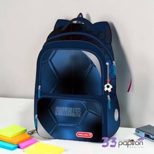 Iskolatáska Belmil ergonómikus Maxi Packspecial T-Football Ligh BL33837T2F
