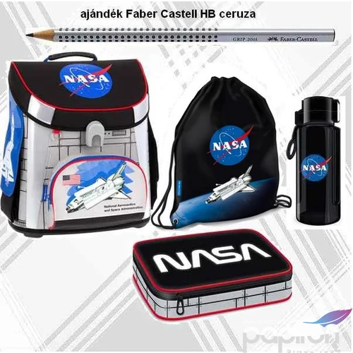 Iskolatáska szett Ars Una 21' NASA iskolatáska, tornazsák, tolltartó kulacs