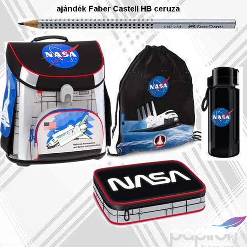 Iskolatáska szett Ars Una 21' NASA iskolatáska, tornazsák, tolltartó kulacs