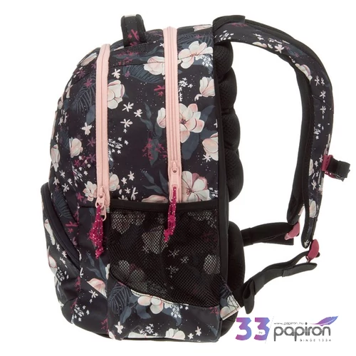 Ars Una 24 Flowery Black iskolatáska párnázott