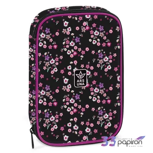 Ars Una 24 Pearl Blossom Black többszintes tolltartó stílusos