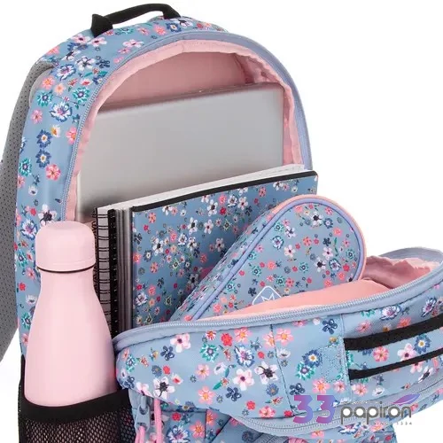 Ars Una 24 Pearl Blossom Blue iskolatáska felszerelt