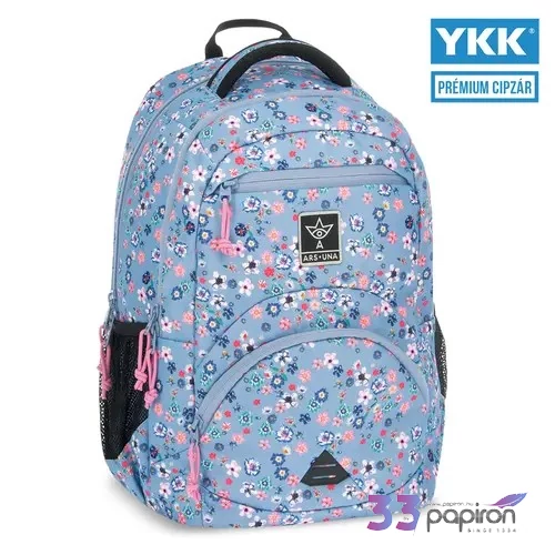 Ars Una 24 Pearl Blossom Blue iskolatáska ergonomikus