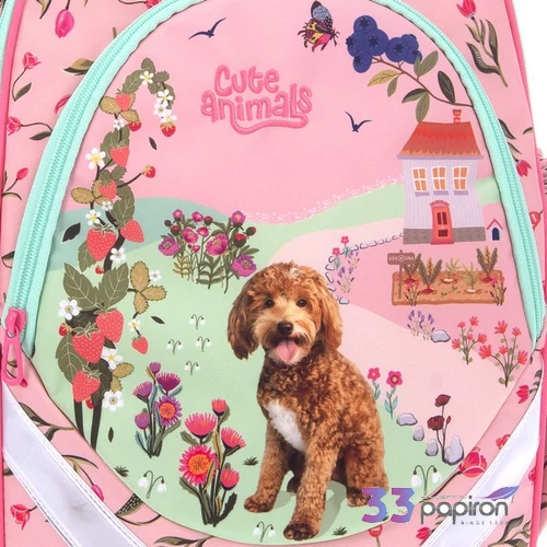 Ars Una 25 Cute Animals Doggie iskolatáska fényvisszaverős