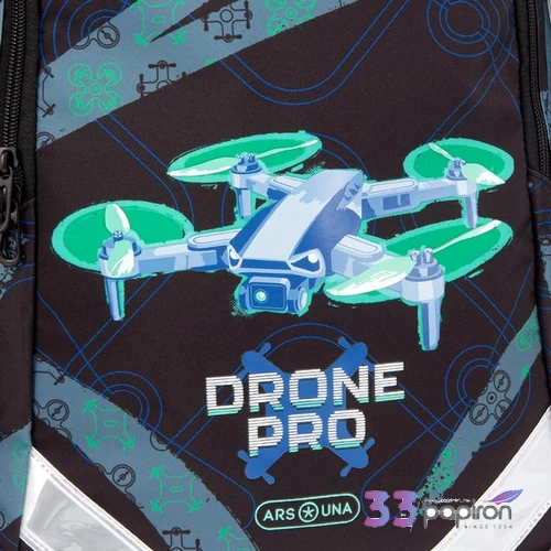 Ars Una 25 Drone Pro iskolatáska mintás