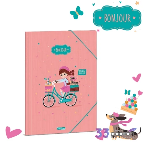 Ars Una 26 Bonjour gumis mappa mintás