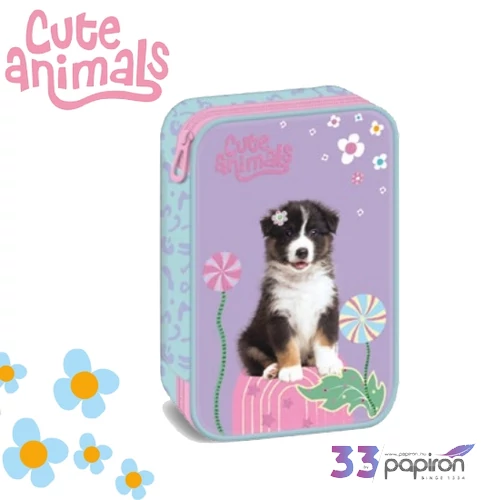 Ars Una 26 Cutie Animals Dog többszintes tolltartó tágas