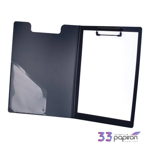 Felírótábla fedeles VIQUEL A4 PVC fekete Irodai kiegészítők VIQUEL 050205-04