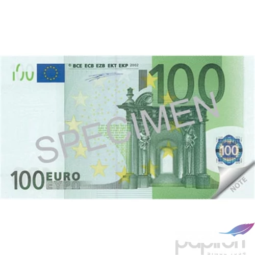 Jegyzettömb 120x61,5mm 70 lap, Panta Plast 100 Euro INP42305699