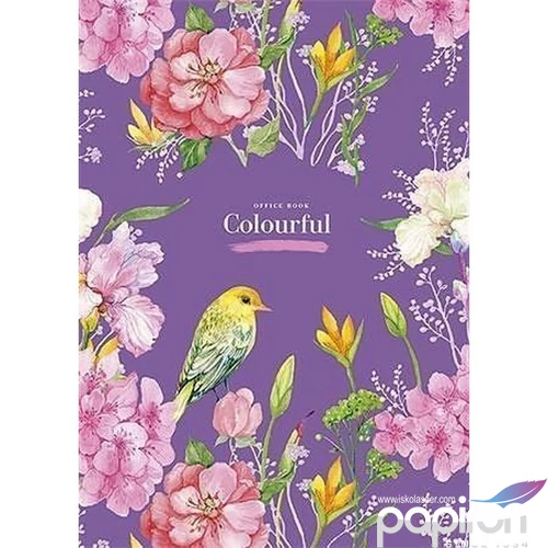 Jegyzettömb A5 Student vonalas Colourful 50lap vonalas vegyes mintával Irodai papír SHKOLYARYK A5-GB-050-817L