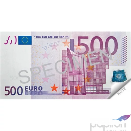 Jegyzettömb 120x61,5mm 70 lap, Panta Plast 500 Euro INP42305799